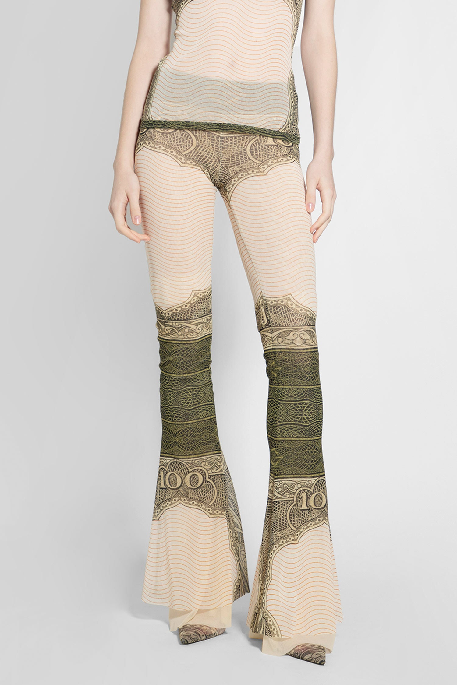 JEAN PAUL GAULTIER WOMAN MULTICOLOR TROUSERS