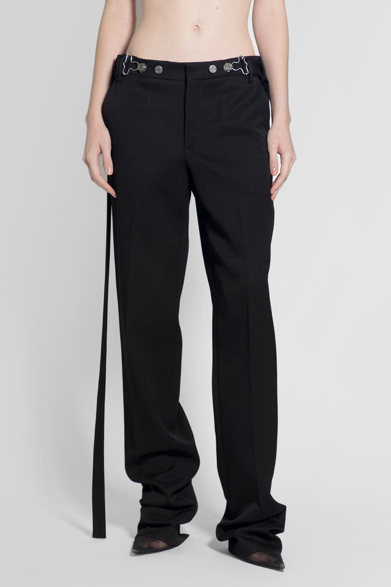 JEAN PAUL GAULTIER WOMAN BLACK TROUSERS