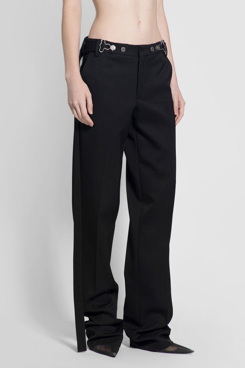 JEAN PAUL GAULTIER WOMAN BLACK TROUSERS