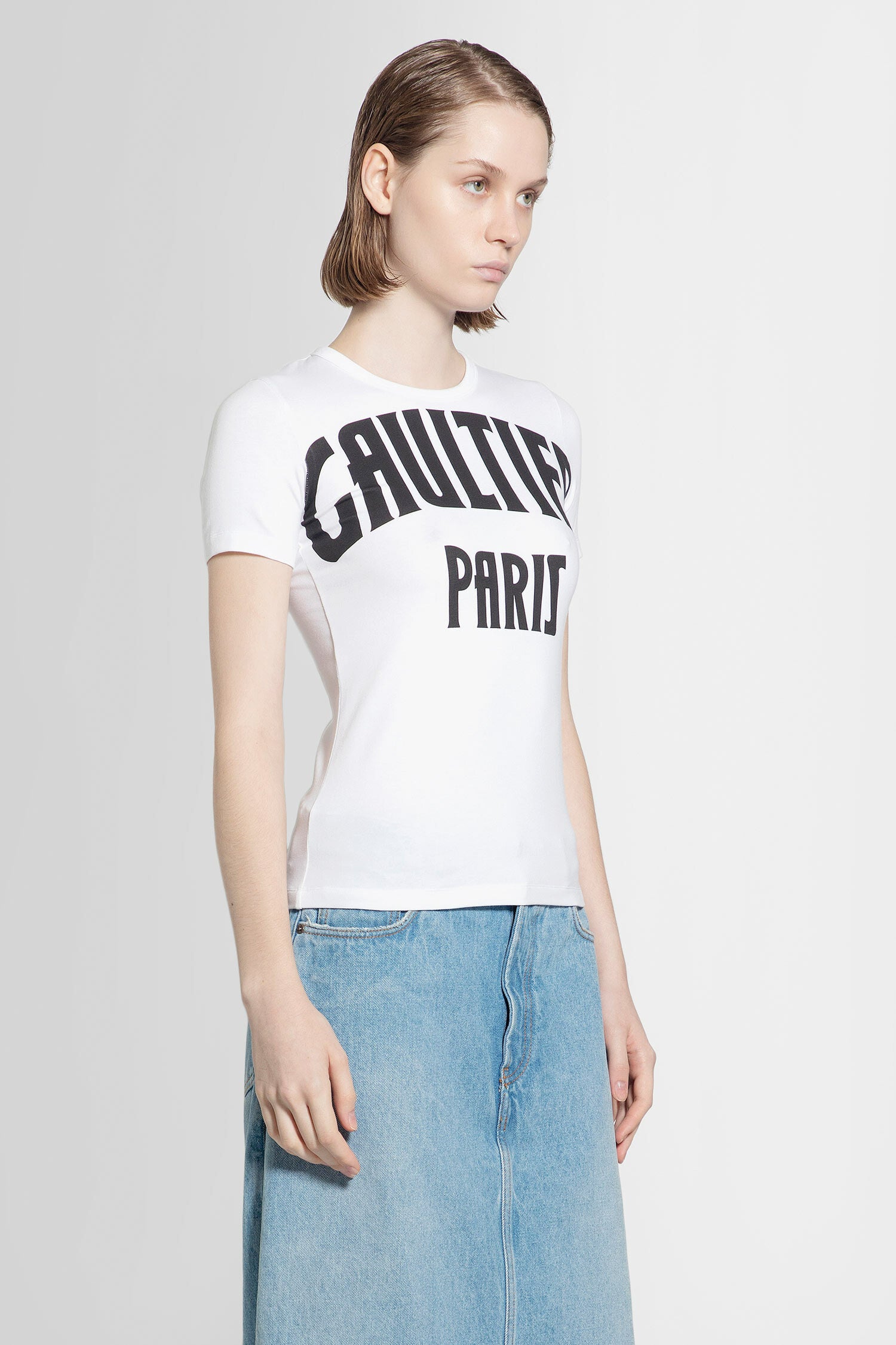 JEAN PAUL GAULTIER WOMAN WHITE T-SHIRTS