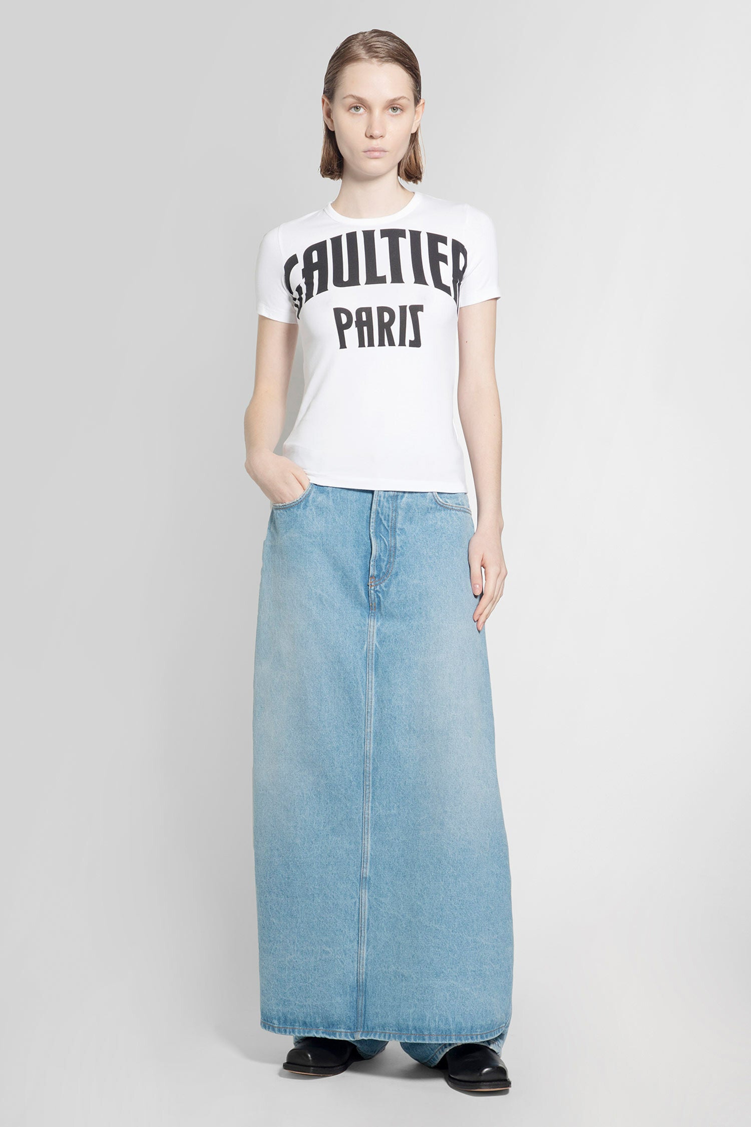 JEAN PAUL GAULTIER WOMAN WHITE T-SHIRTS