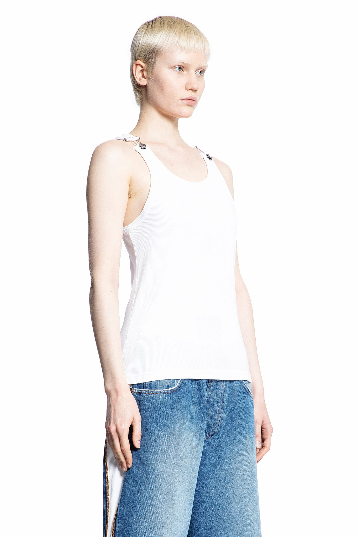 JEAN PAUL GAULTIER WOMAN WHITE T-SHIRTS