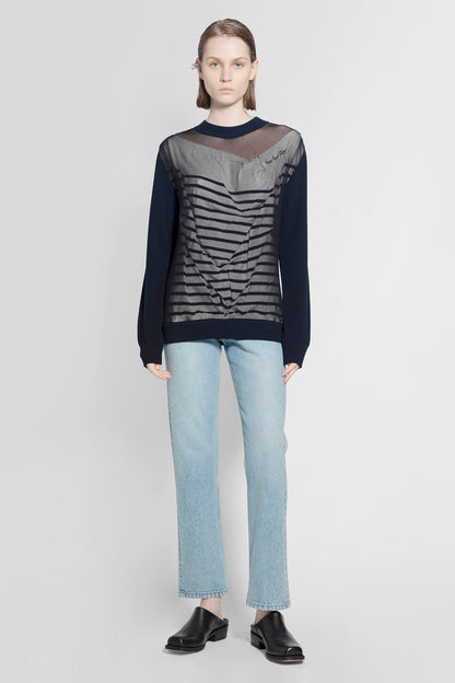 JEAN PAUL GAULTIER WOMAN BLUE KNITWEAR