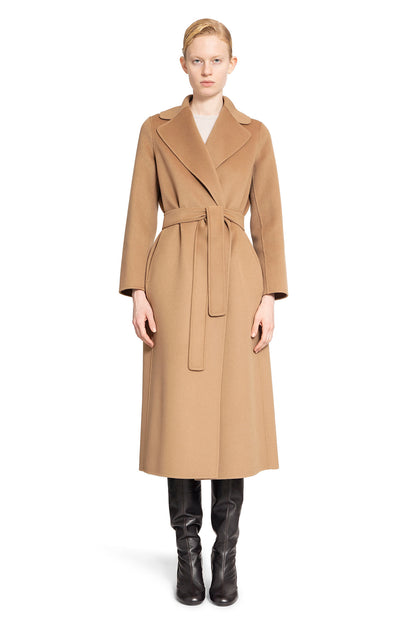 S MAX MARA WOMAN BROWN COATS