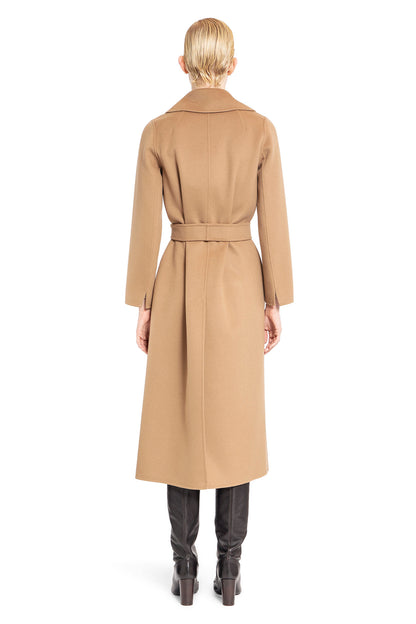 S MAX MARA WOMAN BROWN COATS