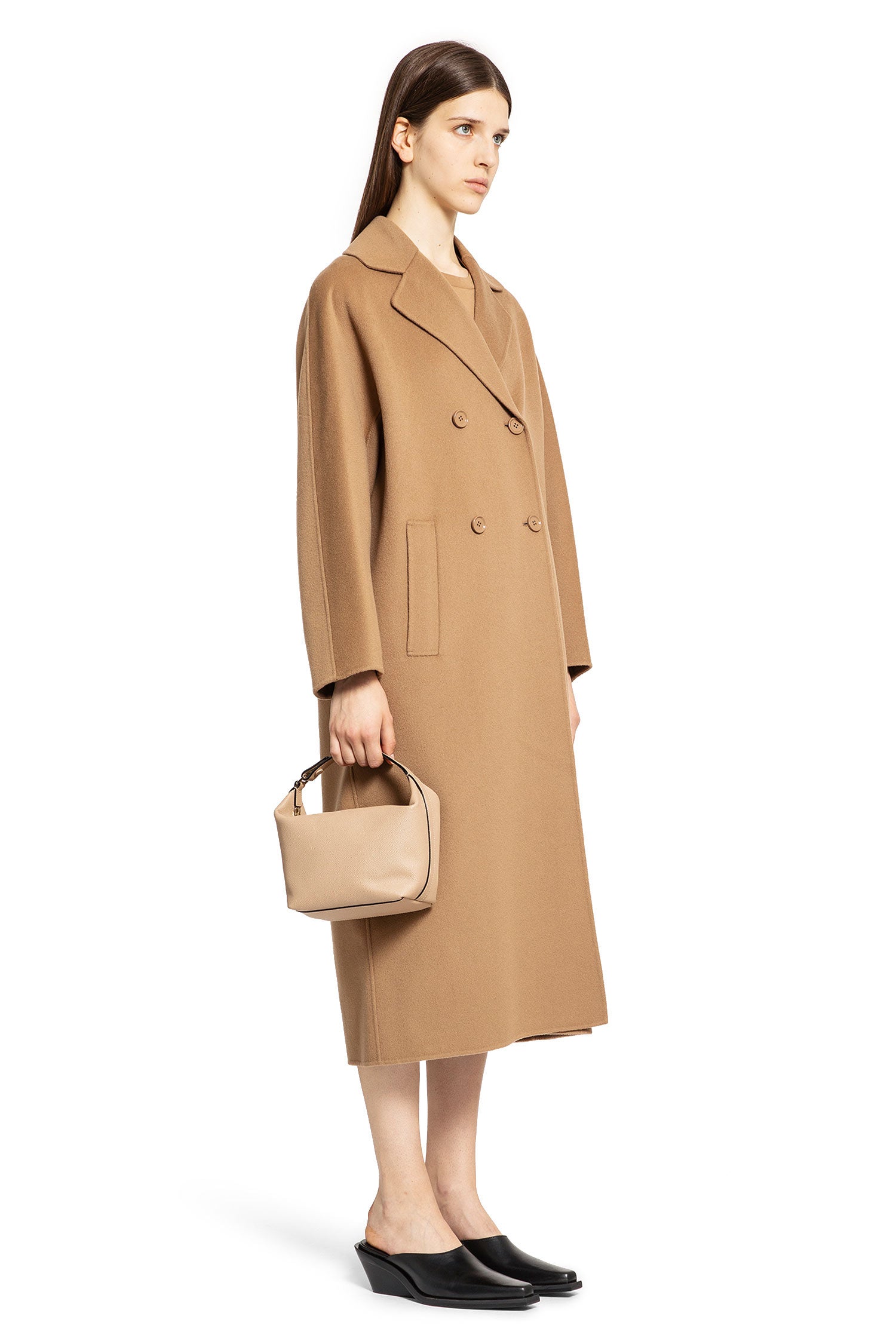 S MAX MARA WOMAN BEIGE COATS