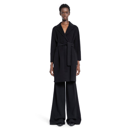 S MAX MARA WOMAN BLACK COATS