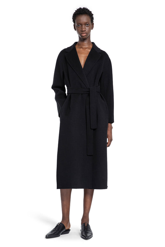 S MAX MARA WOMAN BLACK COATS