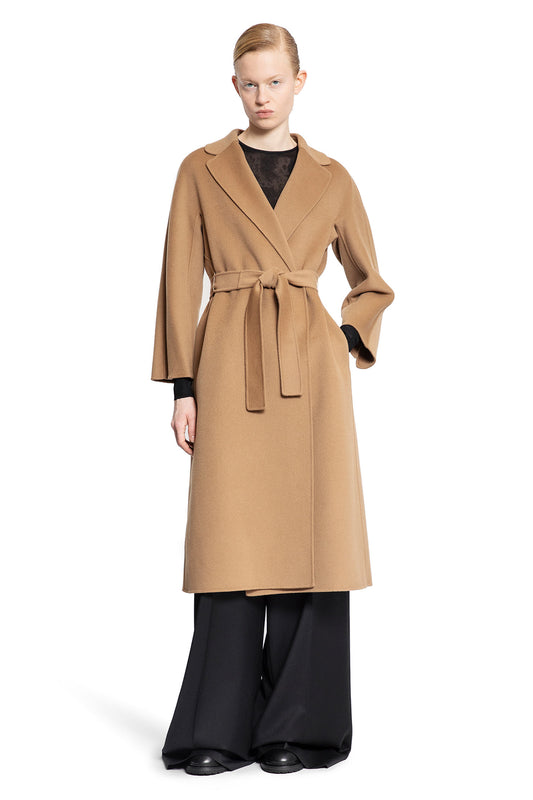 S MAX MARA WOMAN BEIGE COATS