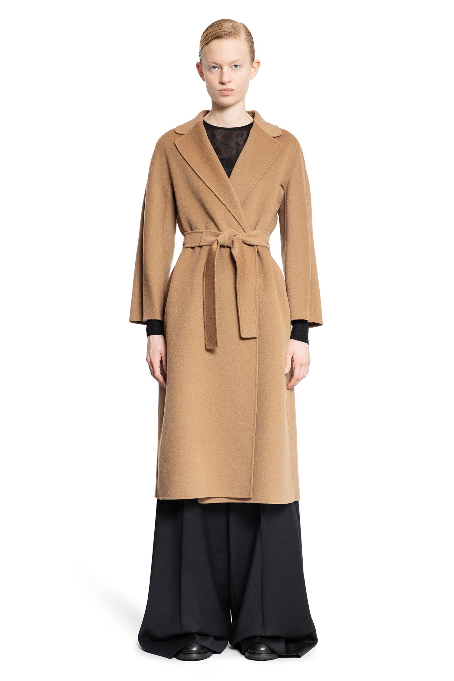 S MAX MARA WOMAN BEIGE COATS