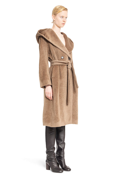 S MAX MARA WOMAN BROWN COATS