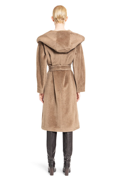 S MAX MARA WOMAN BROWN COATS