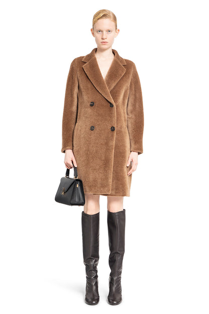 S MAX MARA WOMAN BROWN COATS