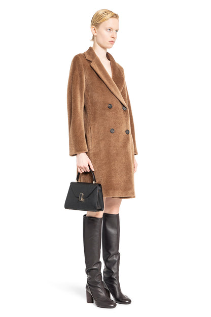 S MAX MARA WOMAN BROWN COATS