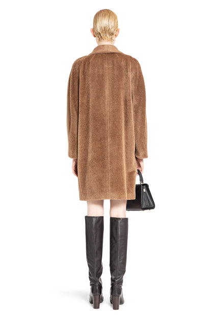 S MAX MARA WOMAN BROWN COATS