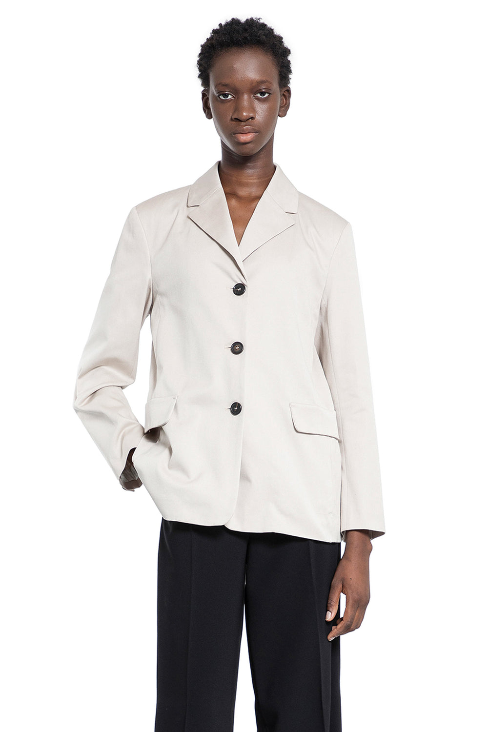 S MAX MARA WOMAN GREY BLAZERS