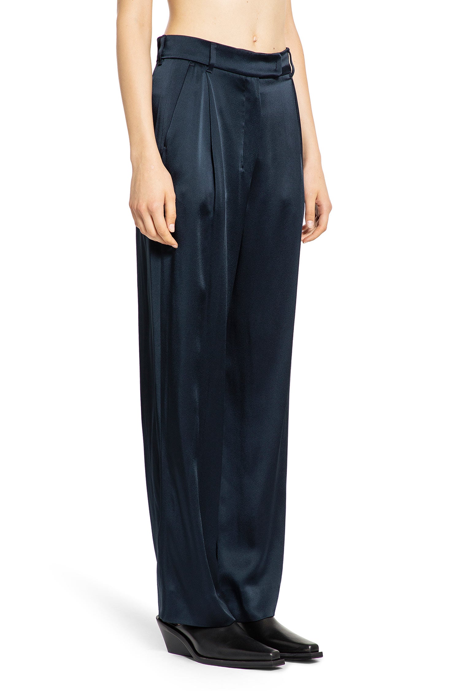 S MAX MARA WOMAN BLUE TROUSERS