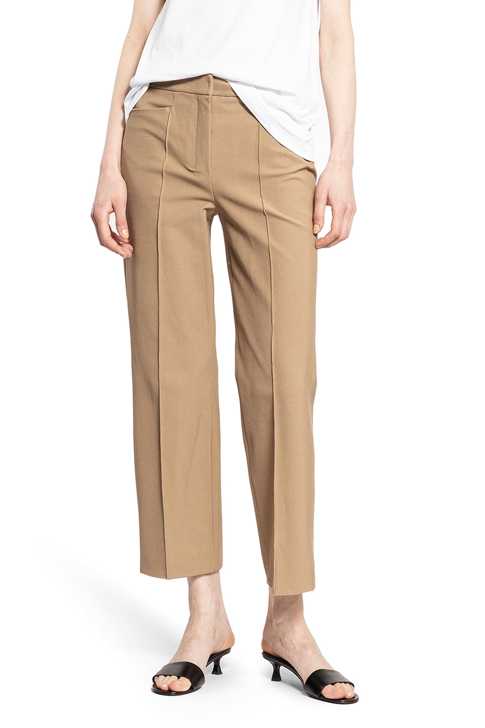 S MAX MARA WOMAN BEIGE TROUSERS