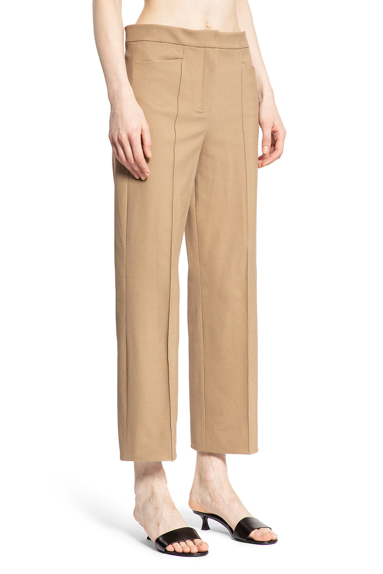 S MAX MARA WOMAN BEIGE TROUSERS