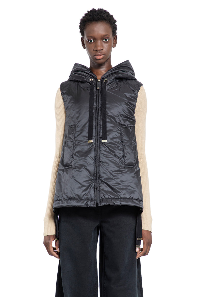 S MAX MARA WOMAN BLACK VESTS