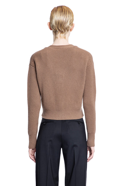 S MAX MARA WOMAN BROWN KNITWEAR