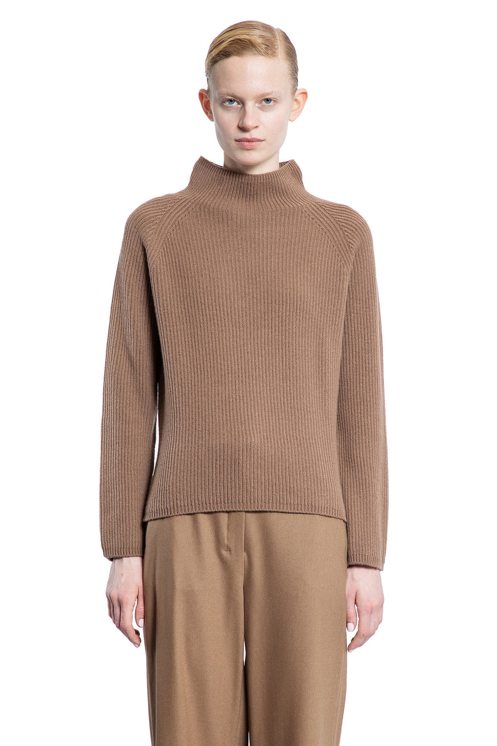 S MAX MARA WOMAN BROWN KNITWEAR