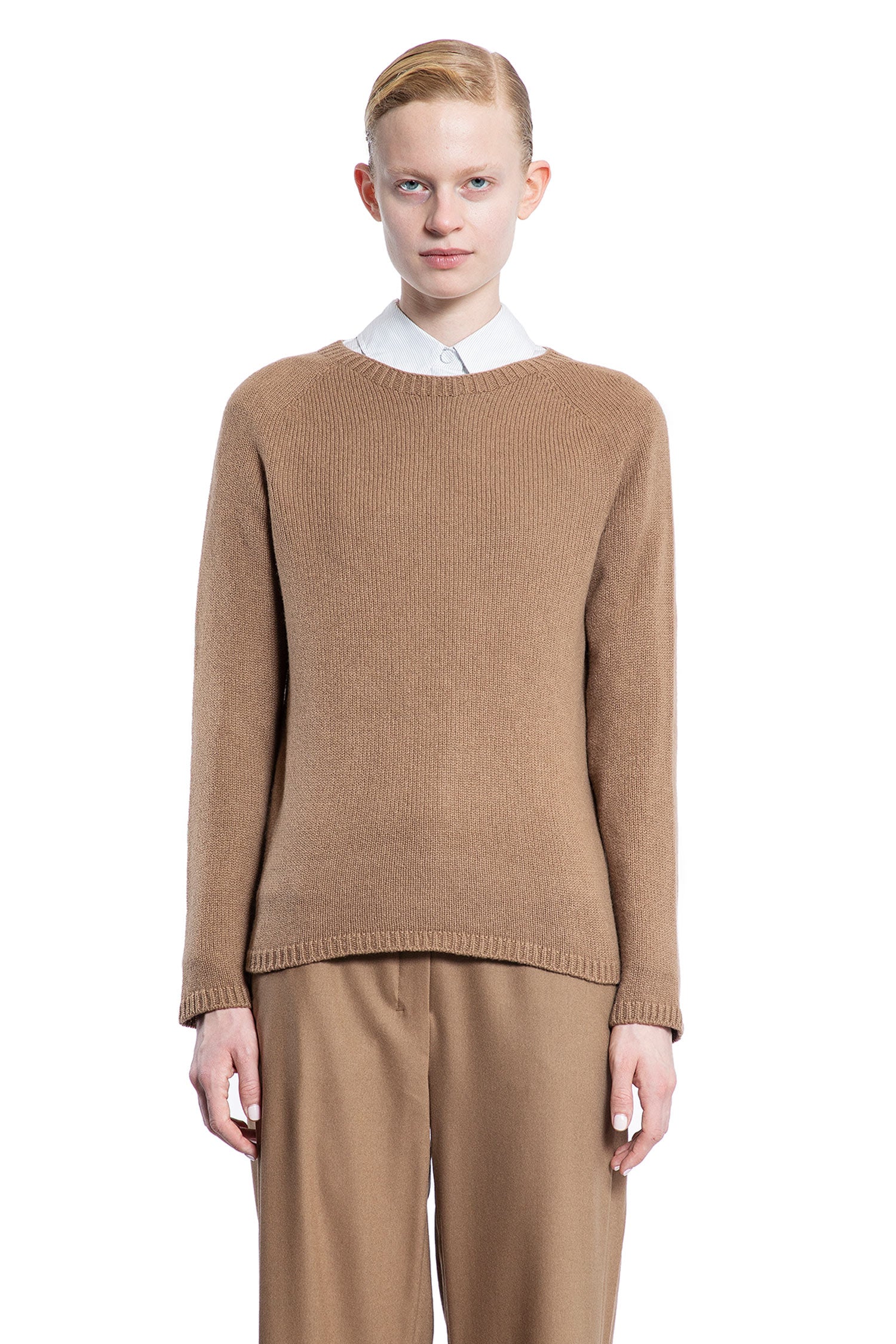 S MAX MARA WOMAN BROWN KNITWEAR