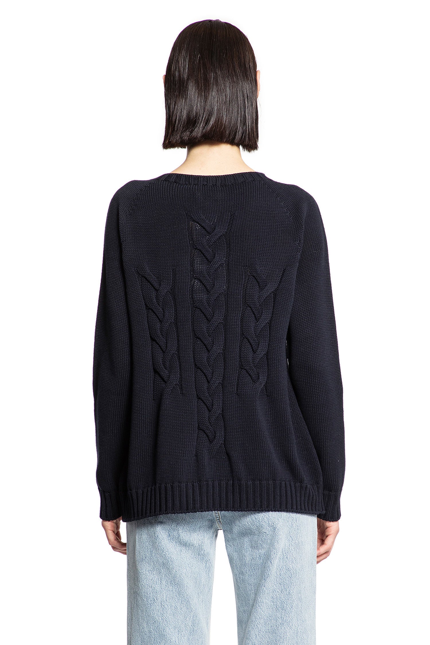 S MAX MARA WOMAN BLACK KNITWEAR