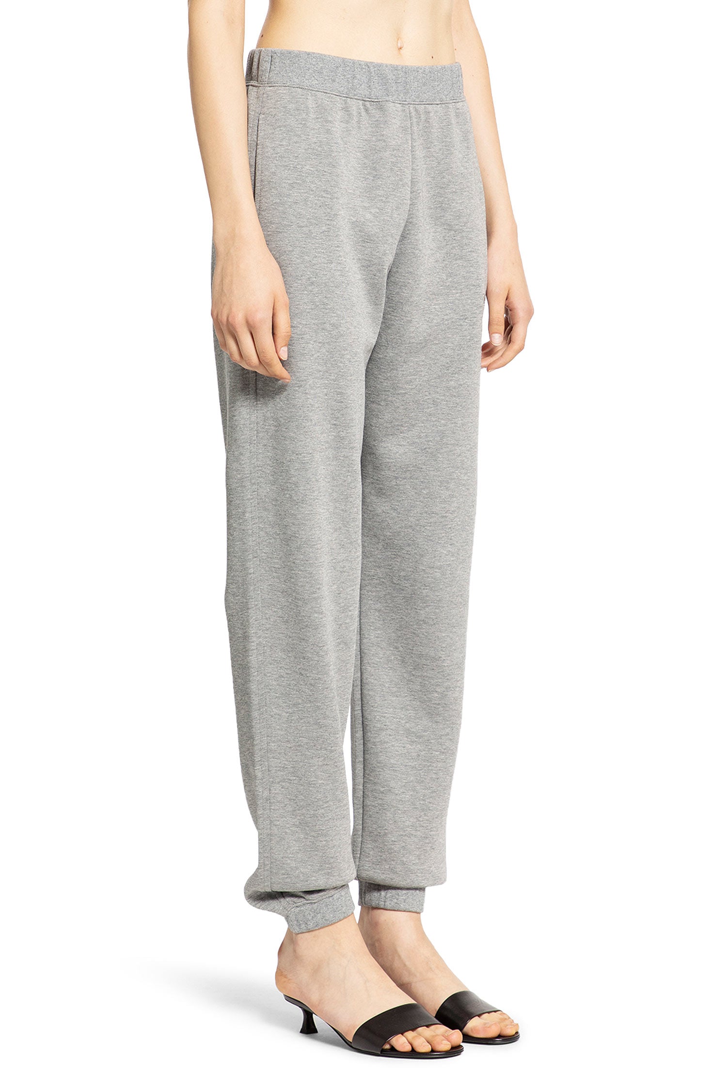 S MAX MARA WOMAN GREY TROUSERS