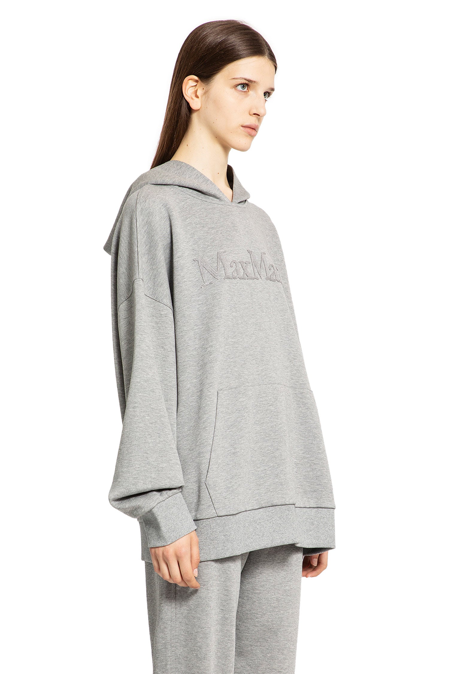 S MAX MARA WOMAN GREY SWEATSHIRTS