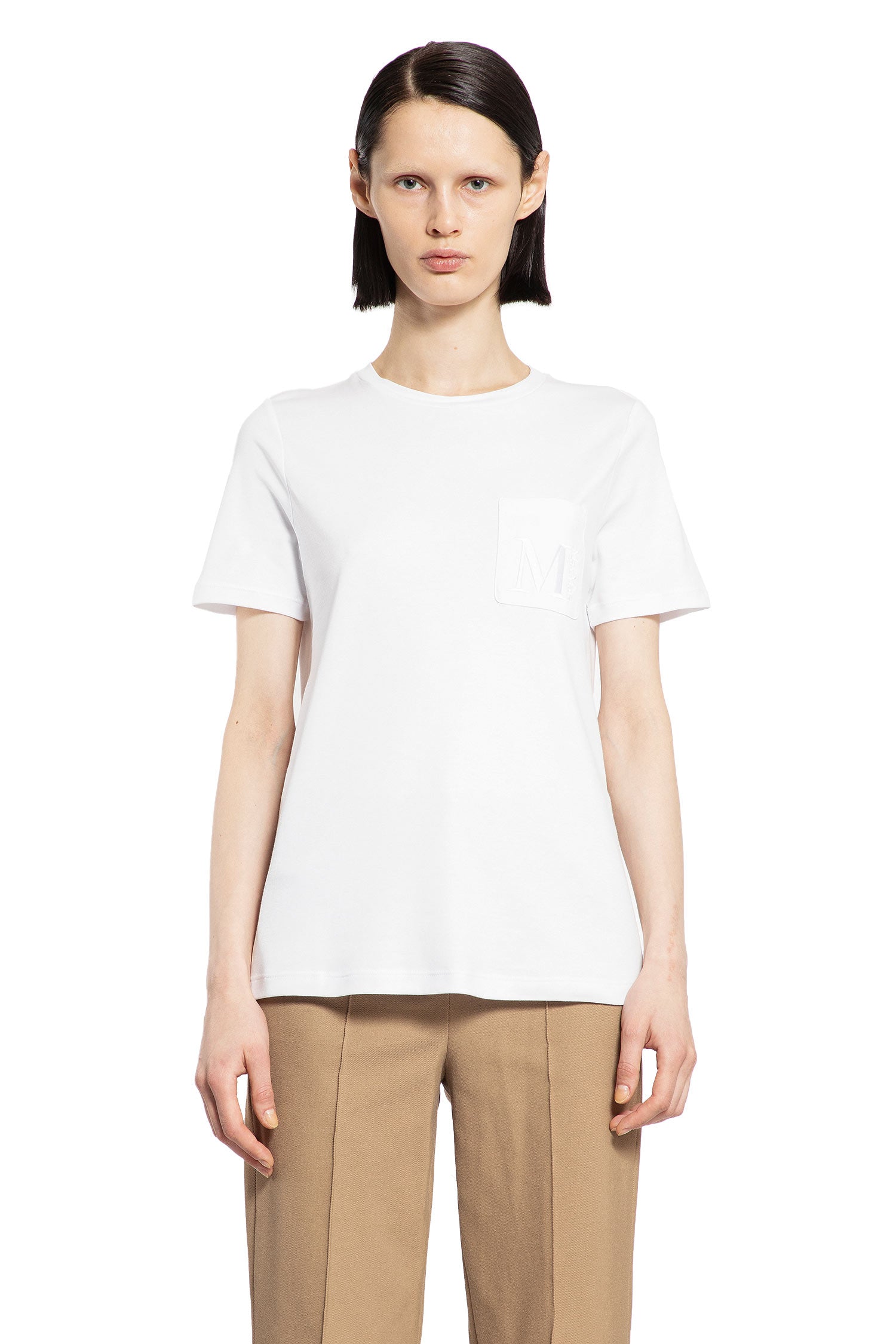 S MAX MARA WOMAN WHITE T-SHIRTS