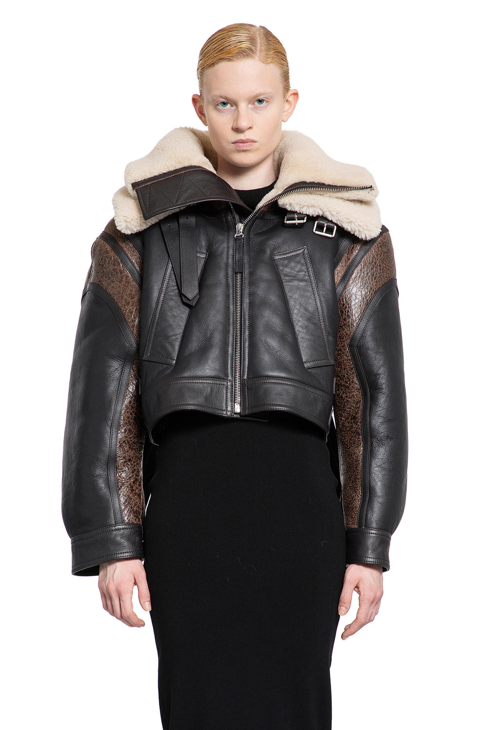 JEAN PAUL GAULTIER WOMAN BROWN JACKETS