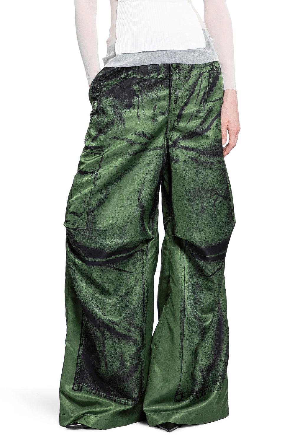 JEAN PAUL GAULTIER WOMAN GREEN TROUSERS