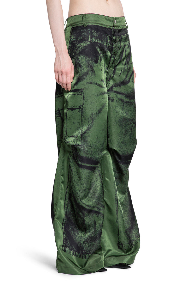 JEAN PAUL GAULTIER WOMAN GREEN TROUSERS