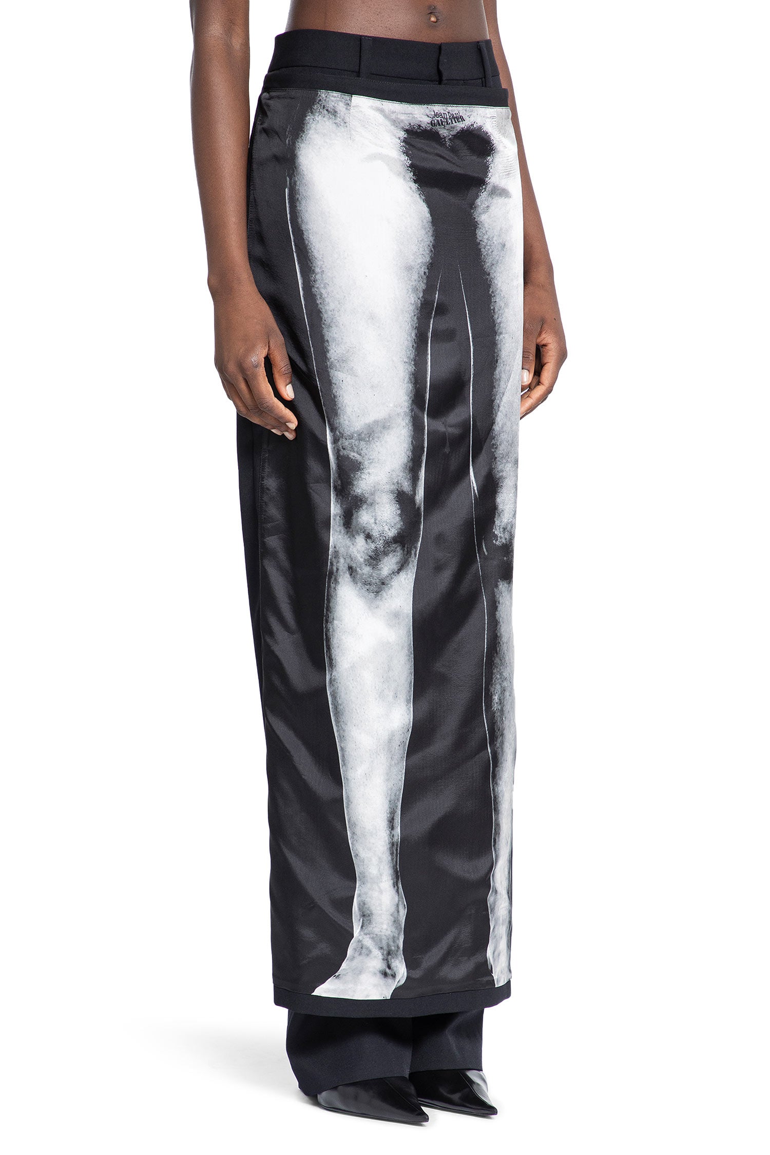 JEAN PAUL GAULTIER WOMAN BLACK TROUSERS