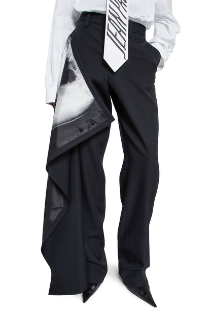 JEAN PAUL GAULTIER WOMAN BLACK TROUSERS