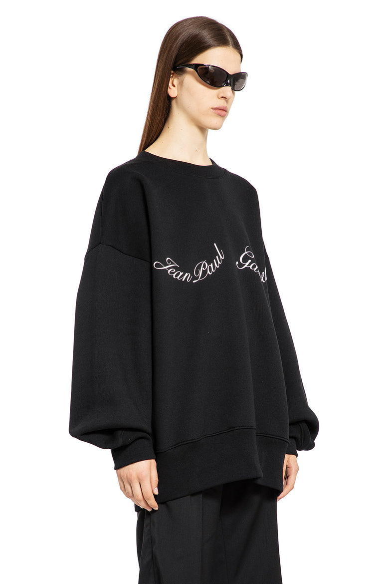 JEAN PAUL GAULTIER WOMAN BLACK SWEATSHIRTS