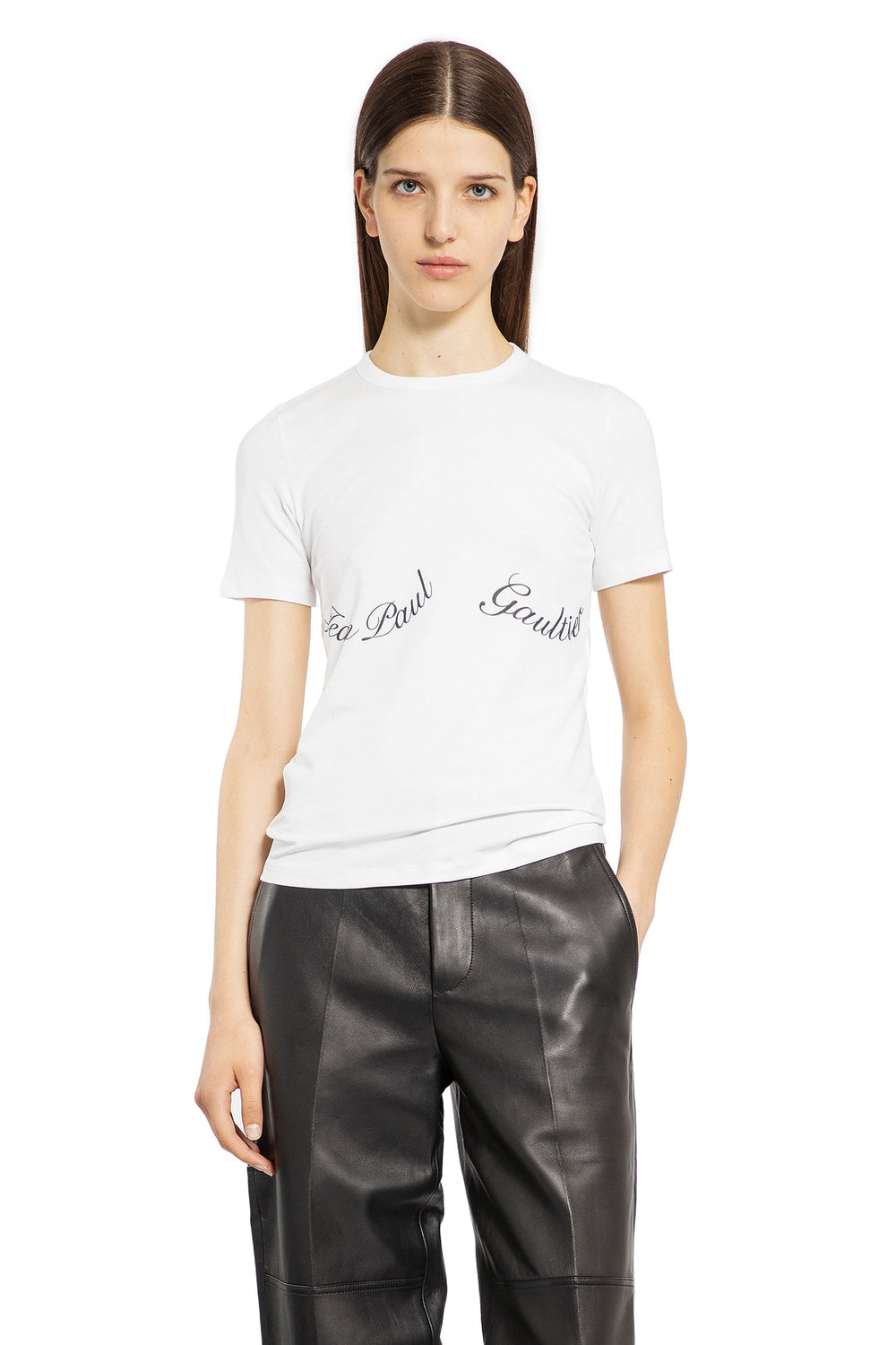 JEAN PAUL GAULTIER WOMAN WHITE T-SHIRTS & TANK TOPS