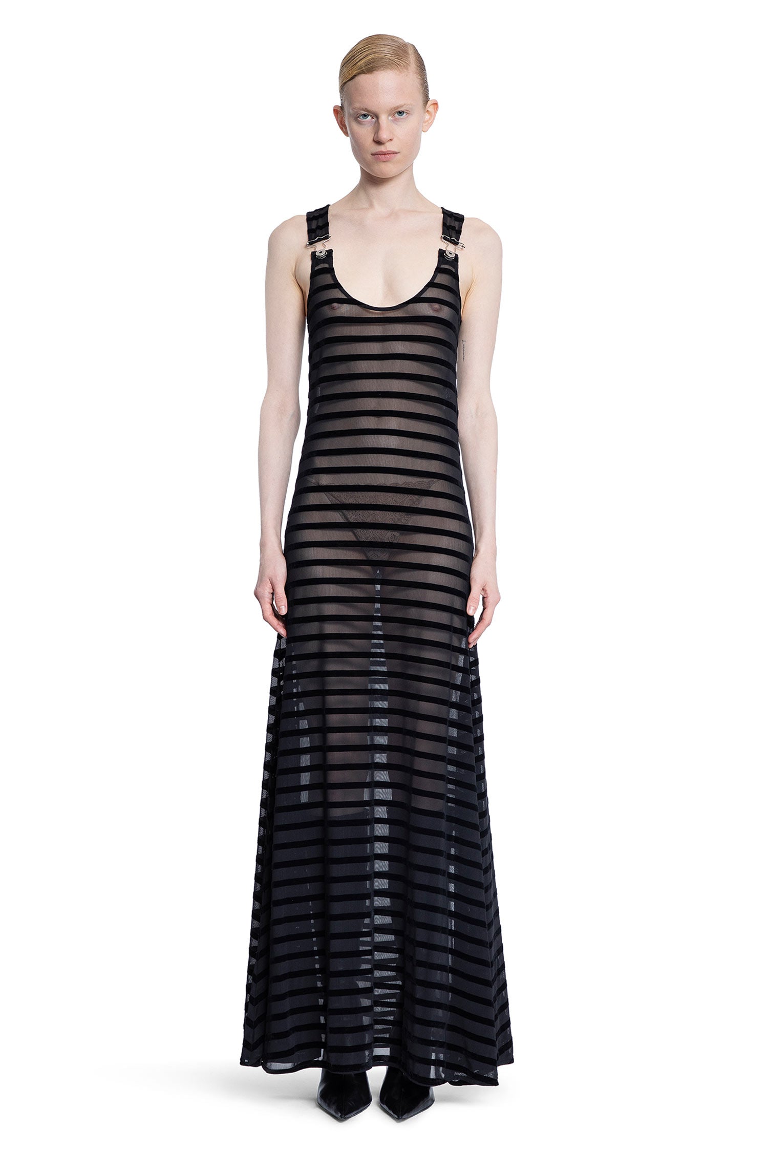 JEAN PAUL GAULTIER WOMAN BLACK DRESSES