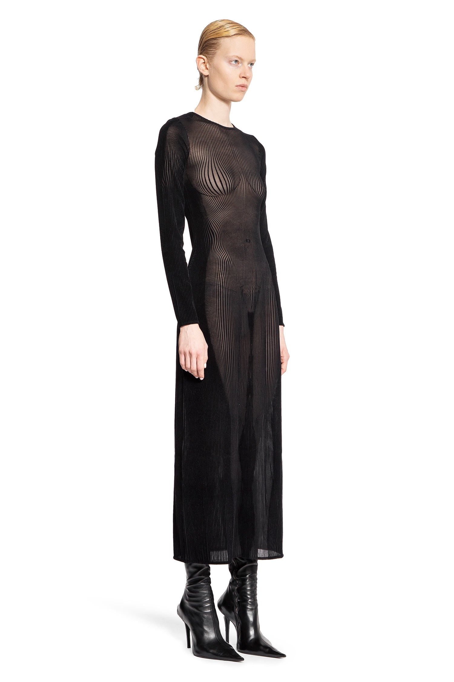 JEAN PAUL GAULTIER WOMAN BLACK DRESSES