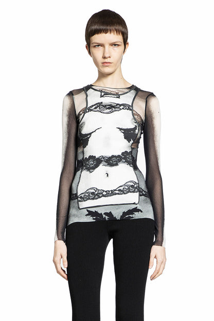 Antonioli JEAN PAUL GAULTIER WOMAN BLACK&WHITE TOPS