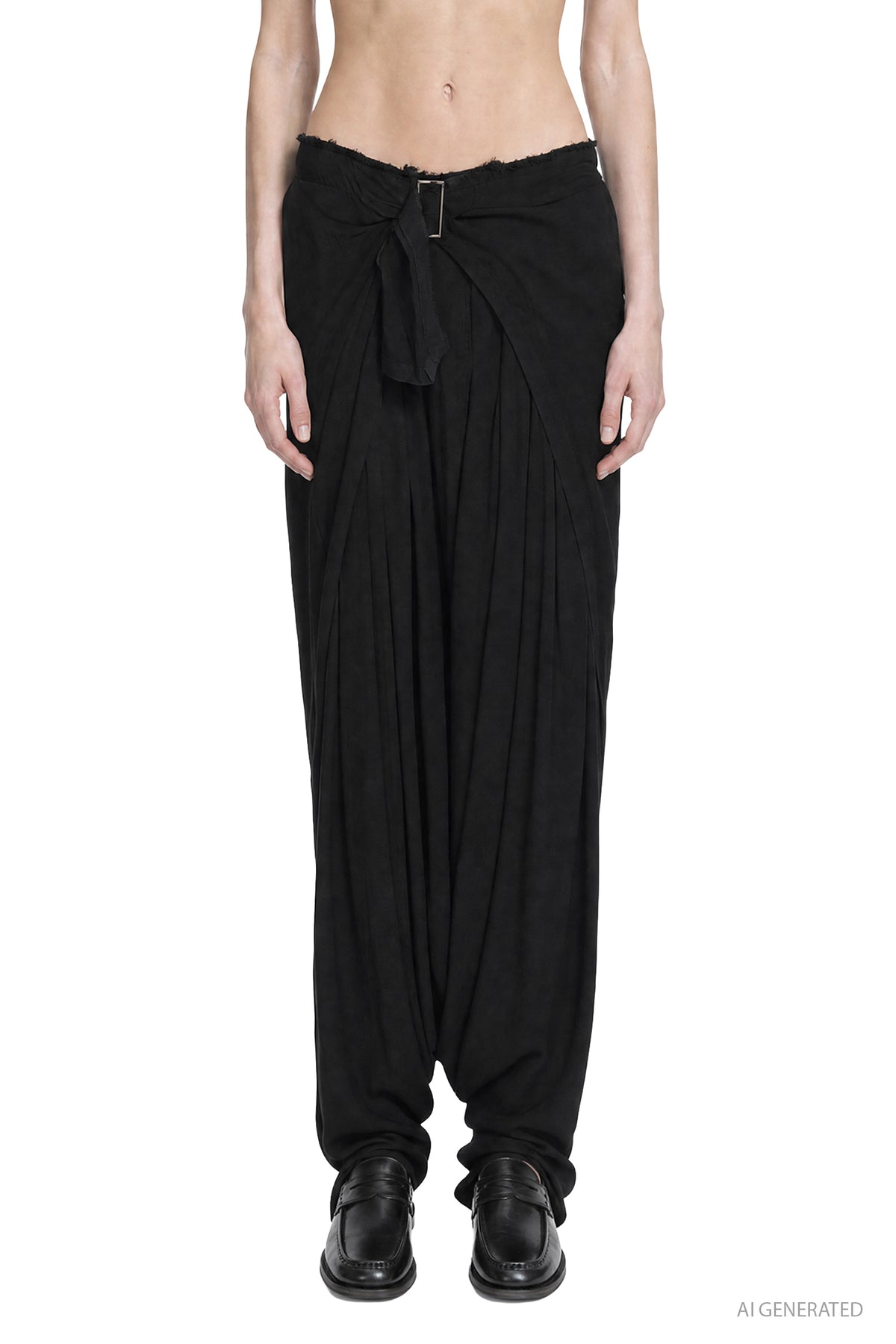 MARC LE BIHAN Viscose Wool Harem Pants woman