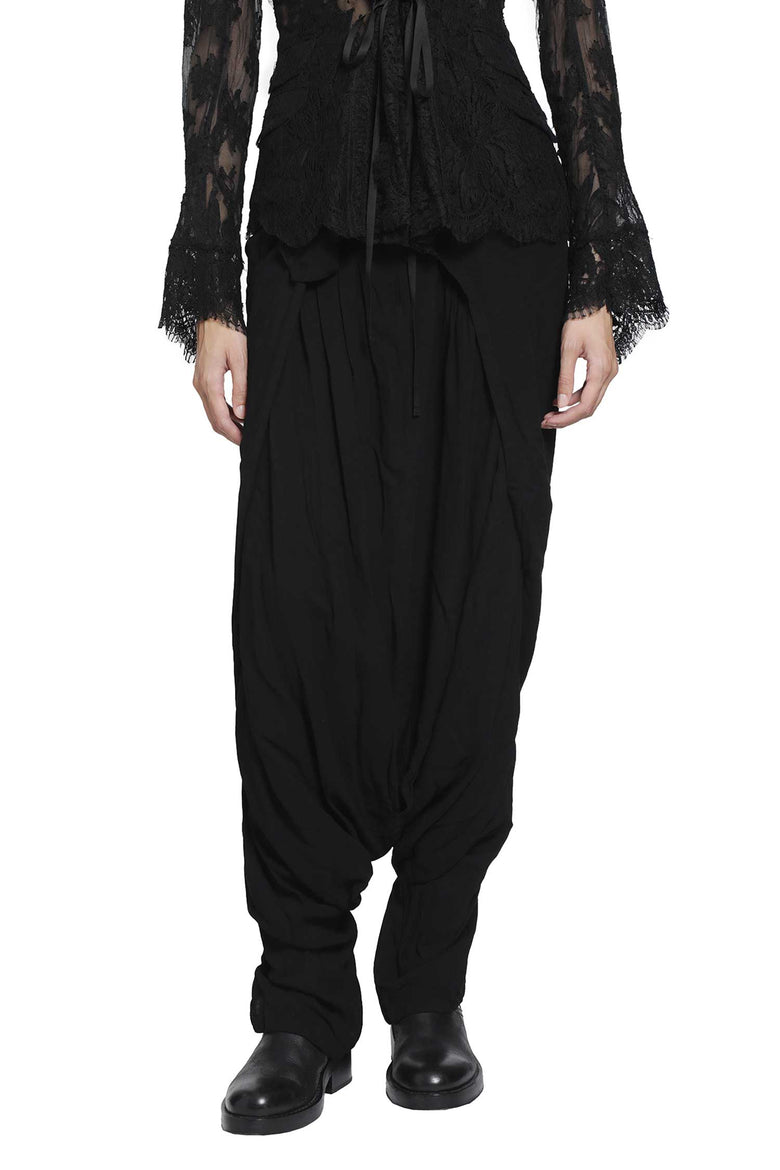 MARC LE BIHAN Viscose Wool Harem Pants woman