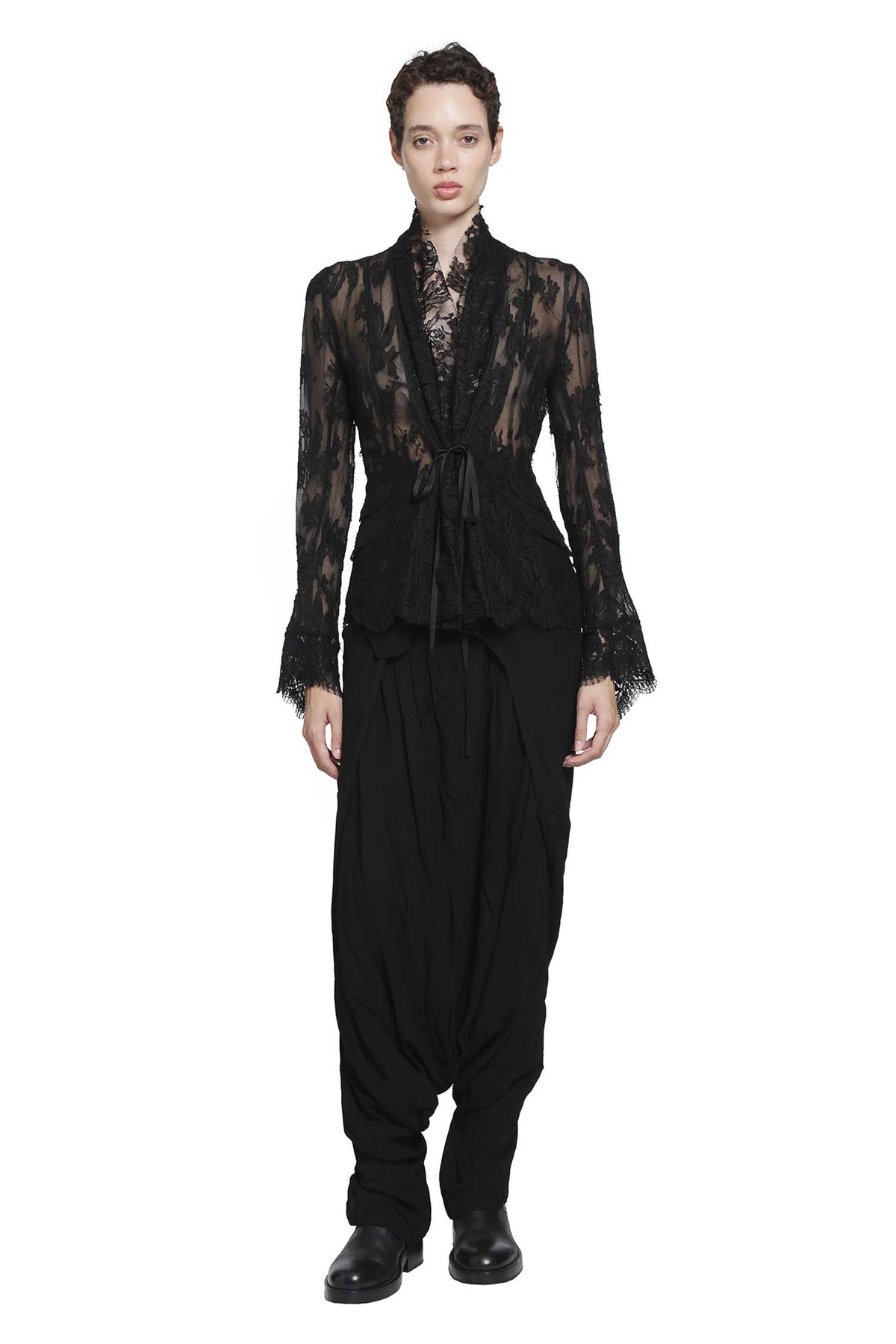 Viscose Wool Harem Pants