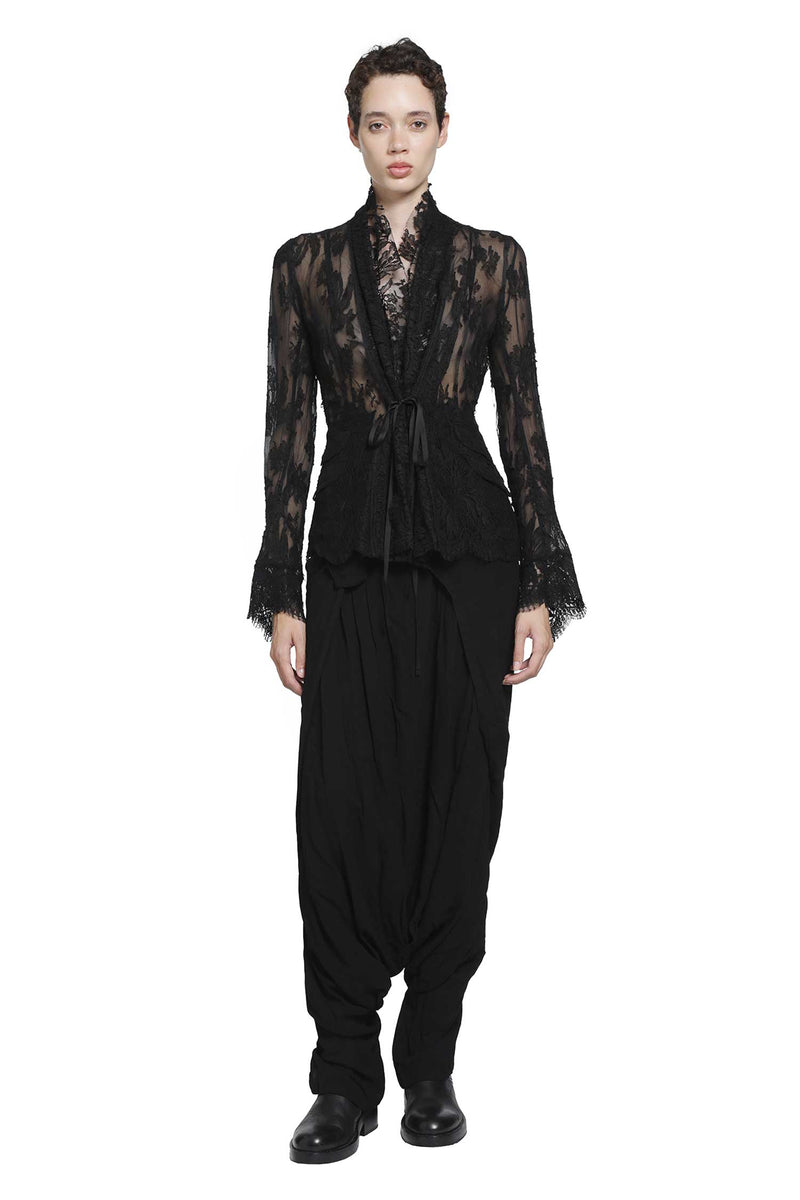 MARC LE BIHAN Viscose Wool Harem Pants woman