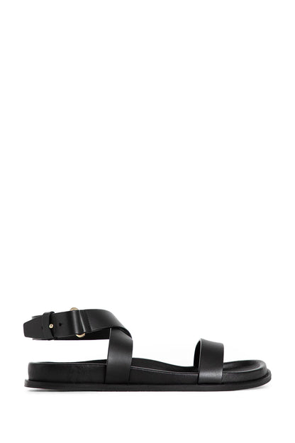 Antonioli TOTEME WOMAN BLACK SANDALS & SLIDES