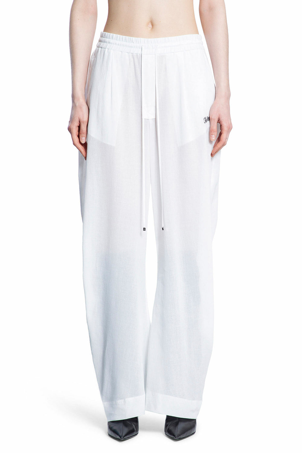 THE ATTICO WOMAN WHITE TROUSERS