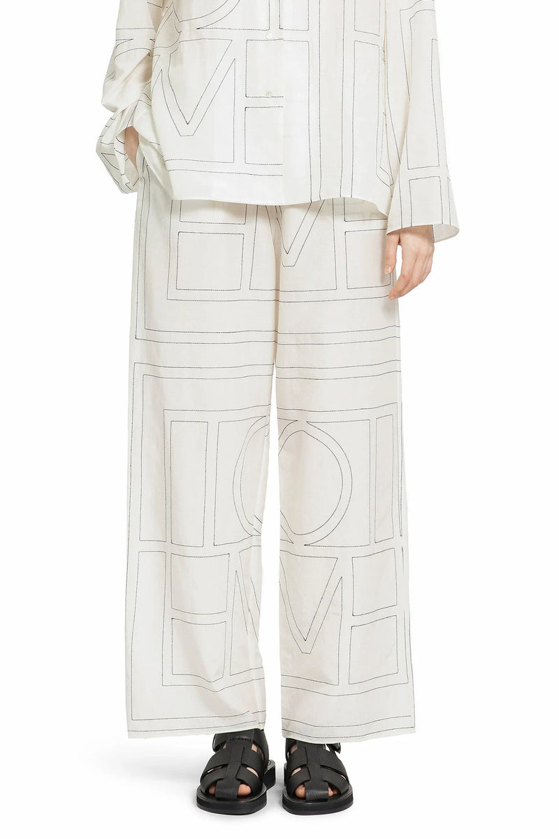 TOTEME Monogram Cotton PJ Bottoms woman