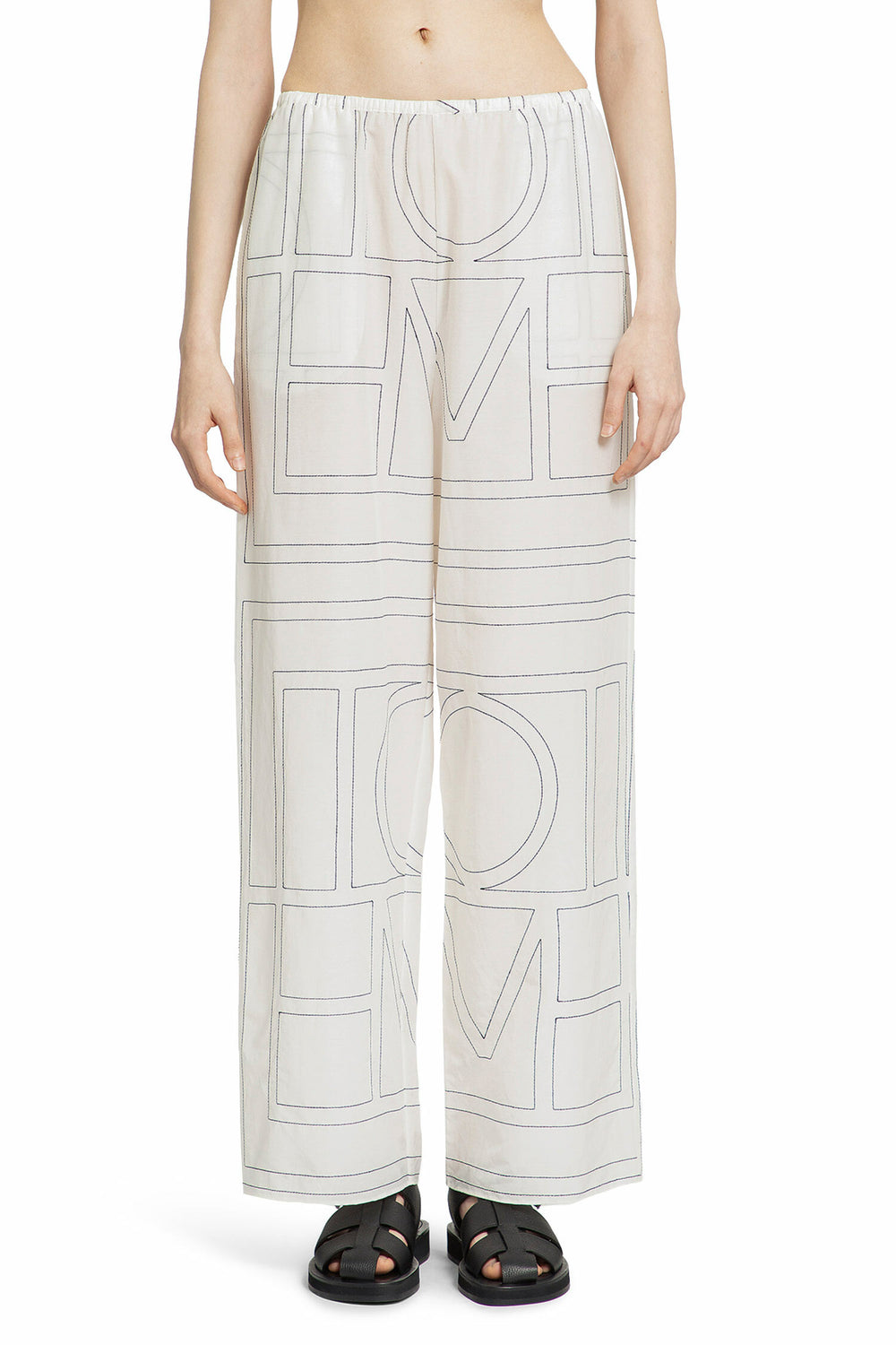 TOTEME WOMAN BLACK&WHITE TROUSERS