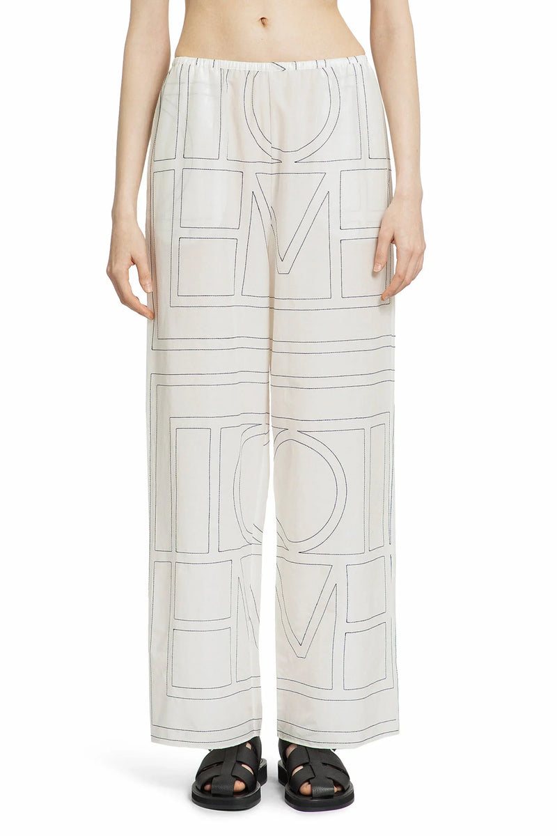 TOTEME Monogram Cotton PJ Bottoms woman